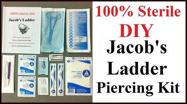 100 Sterile Jacob S Ladder Piercing Kit Xtc Jewelry