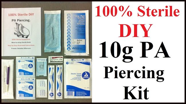 100% Sterile DIY 10g PA Piercing Kit. – xtc-jewelry