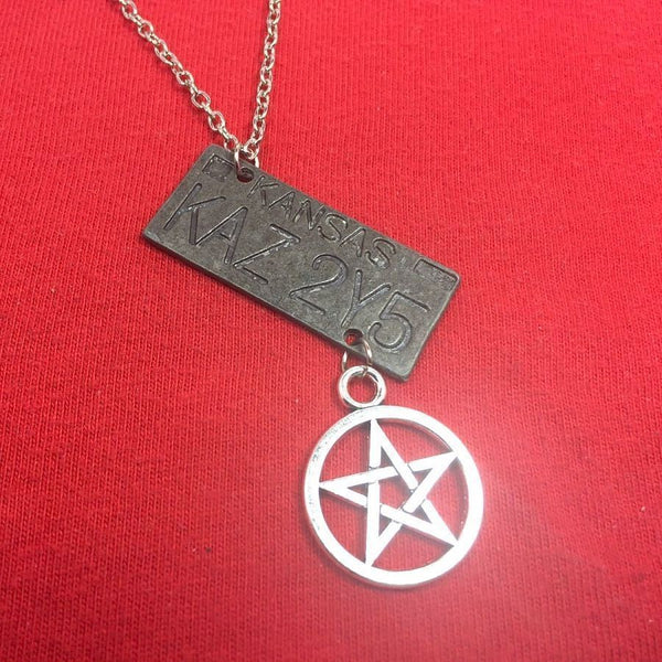 Dean's Impala & Pentagram Charms Necklaces. xtcjewelry
