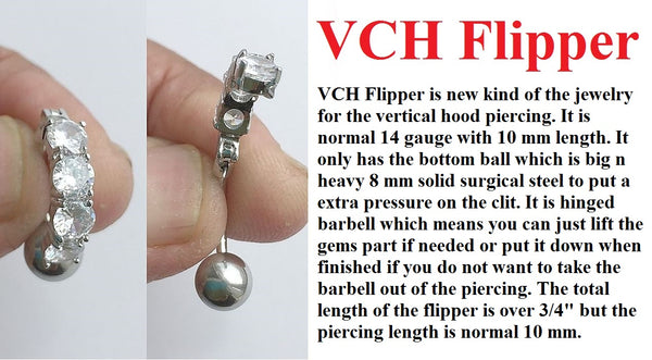 4 CZs VCH FLIPPER with Heavy Ball for Extra Pressure.