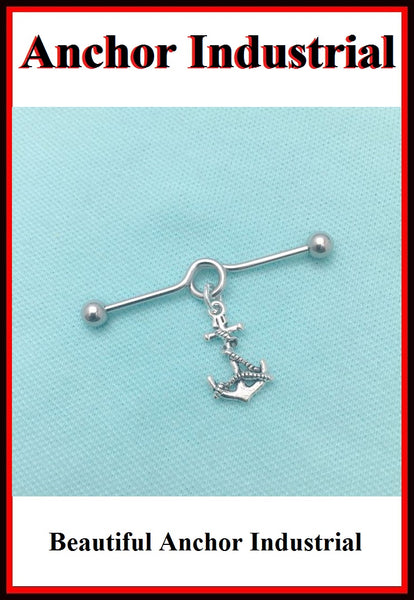 Beautiful Anchor Charm Surgical Steel Industrial.