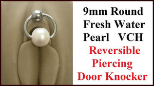9mm Round FRESH WATER PEARL Reversible DOOR KNOCKER for VCH.
