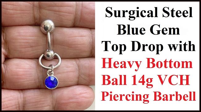 BLUE Gem Top Drop VCH Barbell with Heavy Ball for Extra Pressure.