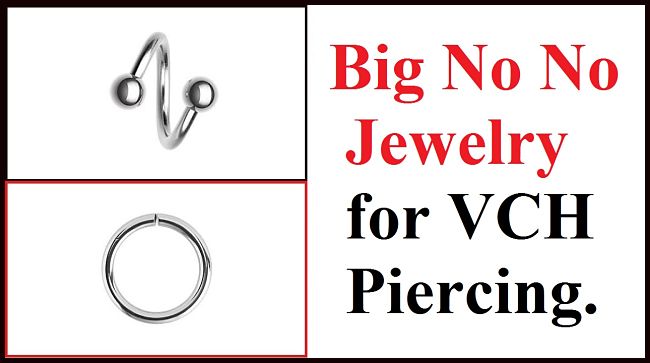 Difference Between Navel and VCH Piercing Jewelry.
