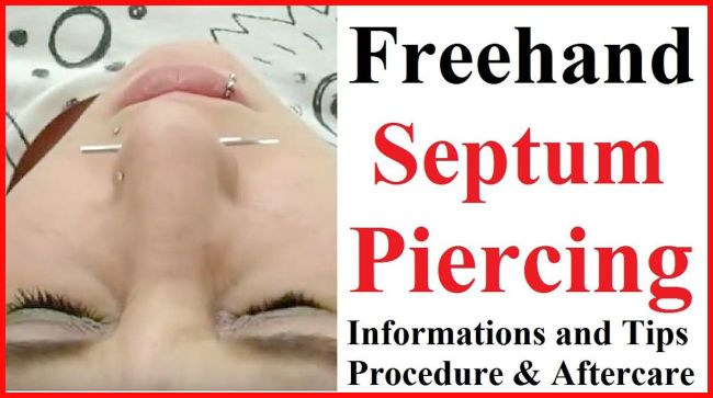 Freehand SEPTUM Piercing, Tips, Procedure, Aftercare & Unique Jewelry.
