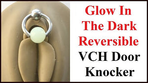 Glow In The Dark Reversible VCH Door Knocker with Heavy Ball for Extra Pressure.