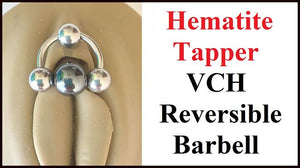 Hematite 3 Balls Horseshoe Reversible VCH Door Knocker with Heavy Ball for Extra Pressure.