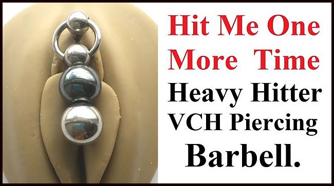 Hit me One more Time HEAVY HITTER VCH Piercing Barbell.