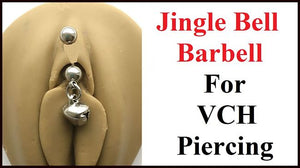 Jingle Bell Charm VCH Piercing Barbell.