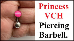 PRINCESS VCH HEAVY BALL Piercing Barbell for EXTRA PRESSURE.