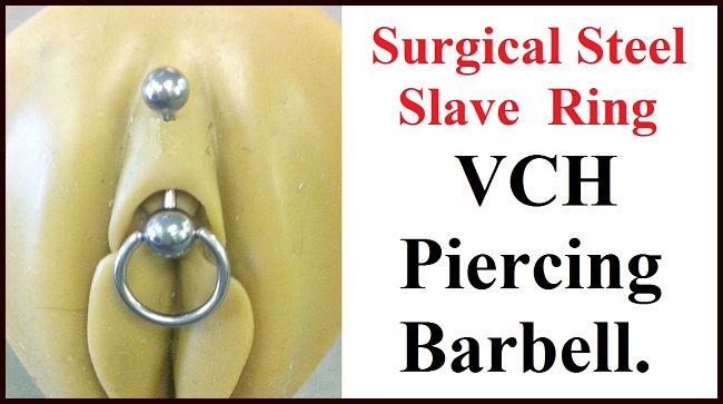 Surgical Steel SLAVE RING VCH Piercing Barbell.