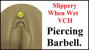 SLIPPERY WHEN WET Logo VCH HEAVY BALL Piercing Barbell for EXTRA PRESSURE