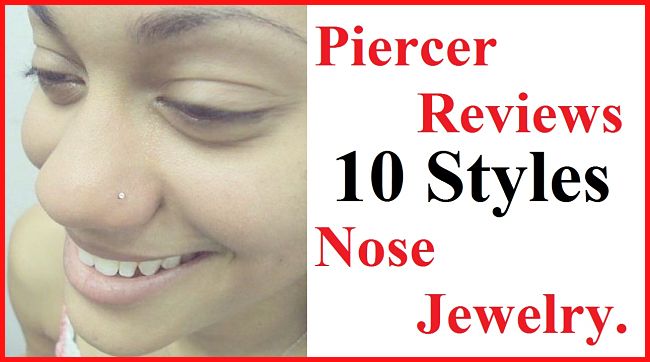 Piercer Reviews 10 Styles Nose Jewelry.
