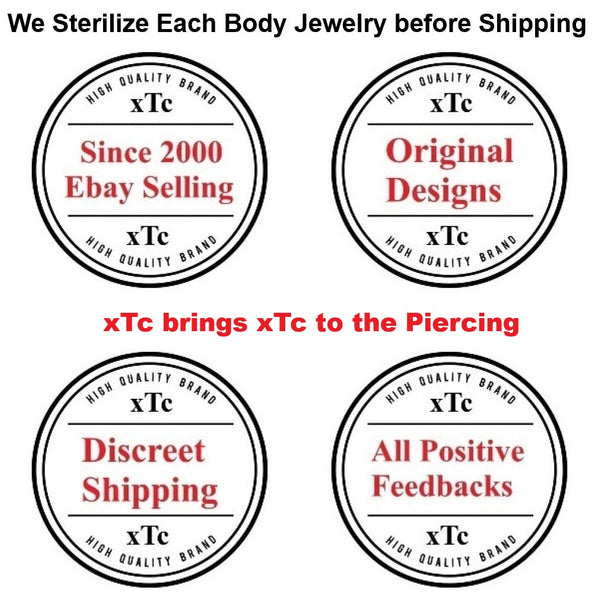 Surgical Steel Vibrating Barbell VCH 14g 10mm L Length with Dozen Batteries.