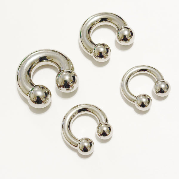 Sterilize ASTM Implant Grade 316L Surgical Steel Internal Threads Counter-Sunk Balls 4g-00g PA Horseshoes.