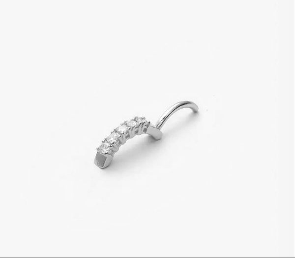 Surgical Steel VCH 14g 10mm Beautiful Gems HINGED Minimalist design CLICKER.