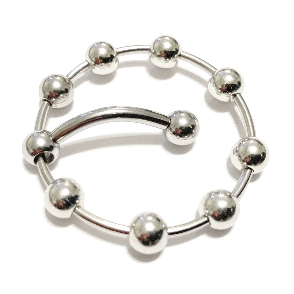 Double ur Pleasure, ADD BEADED FRENUM (Without Piercing) to PA 10g 5/8" Barbell.