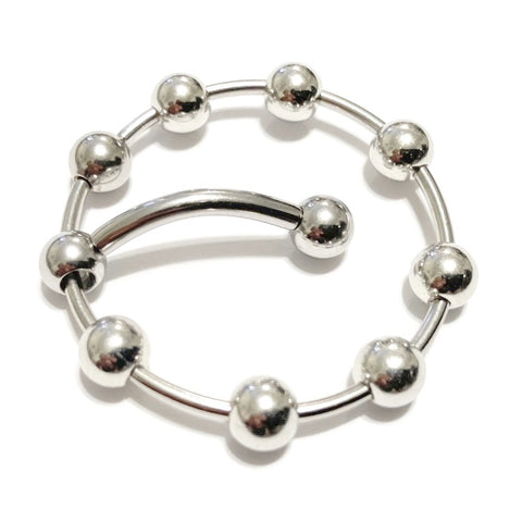 Double ur Pleasure, ADD BEADED FRENUM (Without Piercing) to PA 10g 5/8" Barbell.