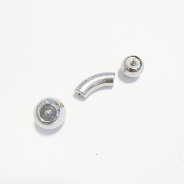 Sterilize ASTM Implant Grade 316L Surgical Steel Internal Threads Counter-Sunk Balls 4-00g PA Barbells.