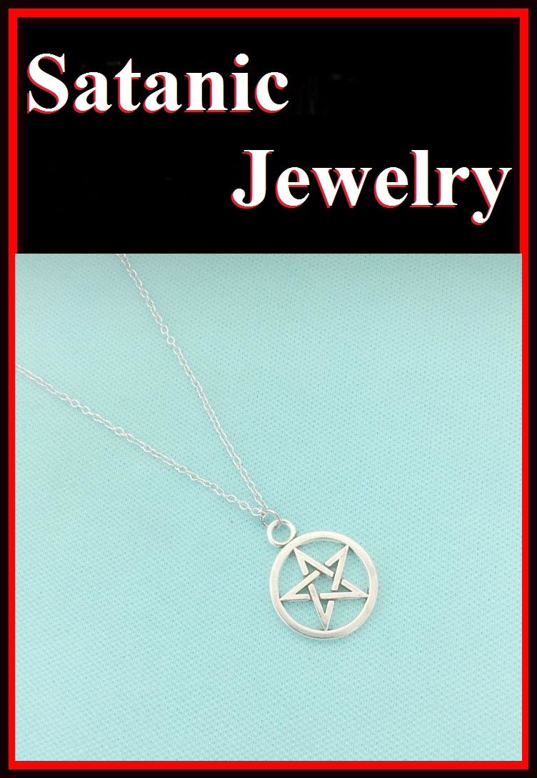 7/8" PENTACLE PENTAGRAM Silver Charms Necklace