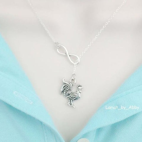 Chicken Necklace Lariat Style. Perfect for the Cook, Chef.