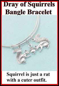 Dray of Squirrels 1 Acorn Expendable Charms Bangle.