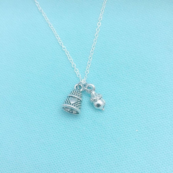 Handcrafted Peter Pan & Wendy kiss Charms Necklace.