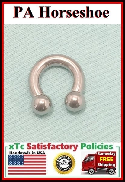 Sterilized Surgical Steel 5/8" Diameter PA Horseshoes.