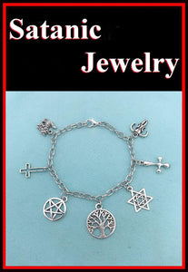 Gothic, Satanic, & Wiccan CHARMS BRACELET.