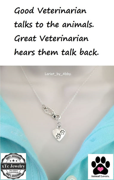 Veterinarian Handcrafted Necklace Lariat Style.