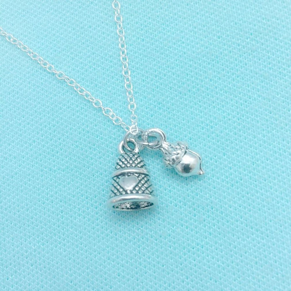 Handcrafted Peter Pan & Wendy kiss Charms Necklace.