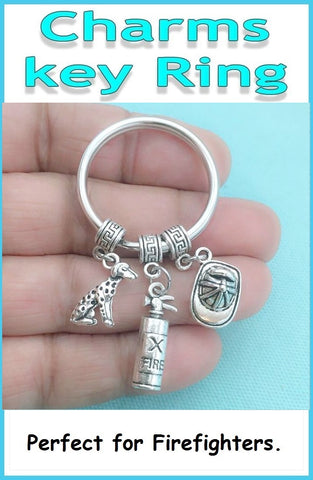 Perfect Charms Key Chain for FIREFIGHTERS related Gorgeous Charms.