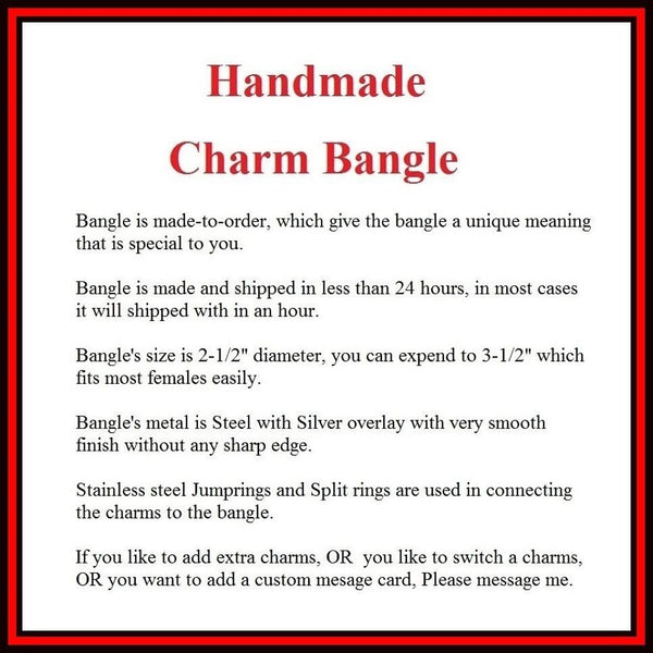 HAKUNA MATATA Charms Expendable Bangle Bracelet.