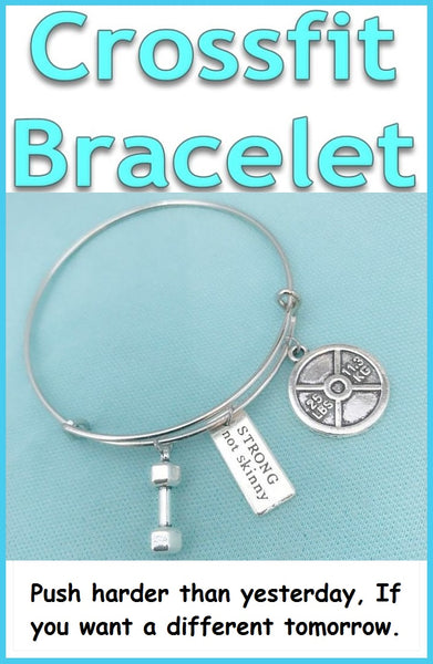 Beautiful Handcraft Exercise Charms Expendable Charm Bangle.