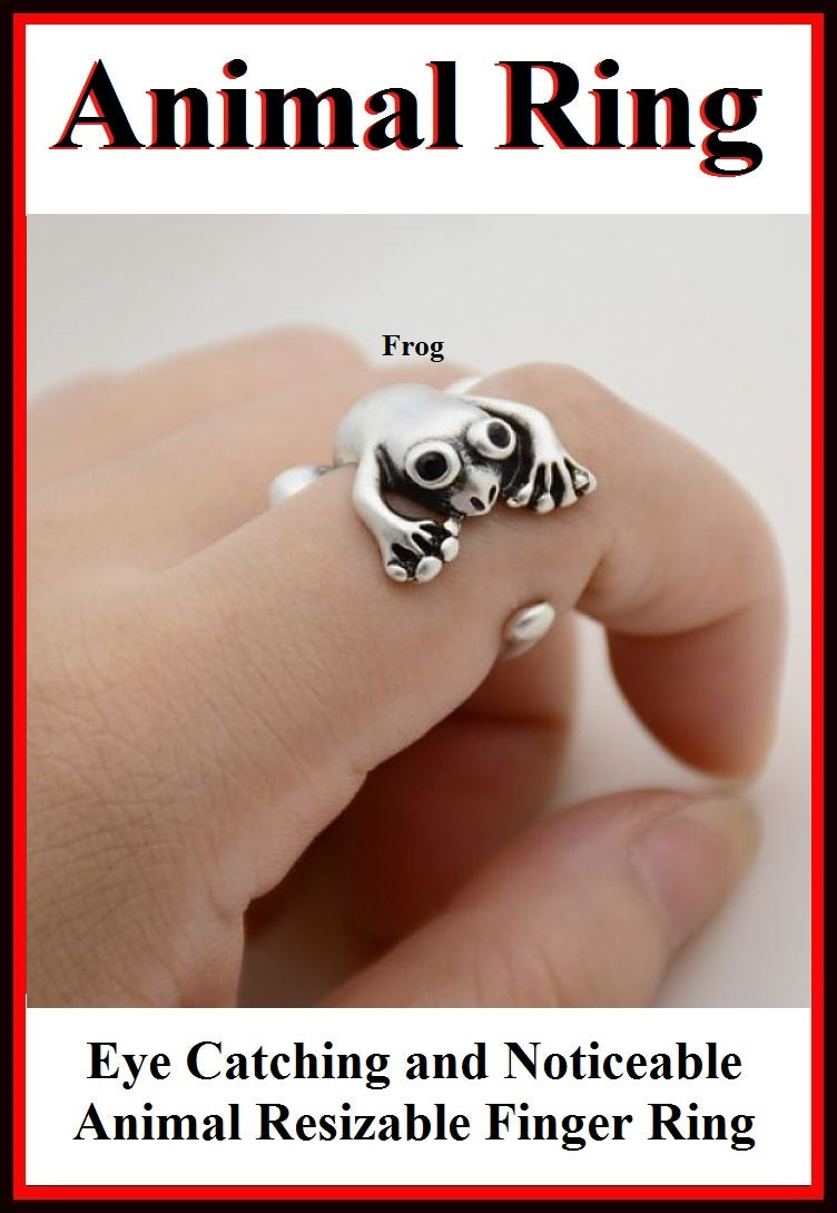 Beautiful FROG Resizable Finger Ring.
