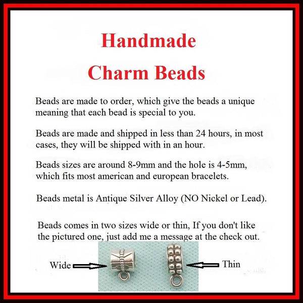 OZ INSPIRED : Tinman and Scarecrow Charms Fit Beaded Bracelet