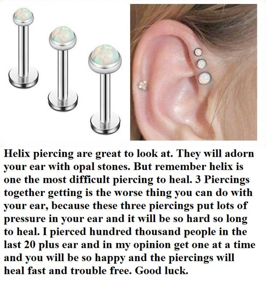 Helix Piercing Jewelry Trend for 2018 and 2019.