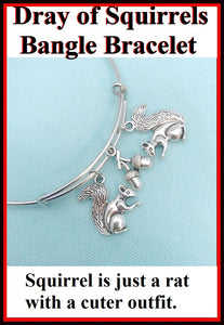 Dray of Squirrels Expendable Charms Bangle.