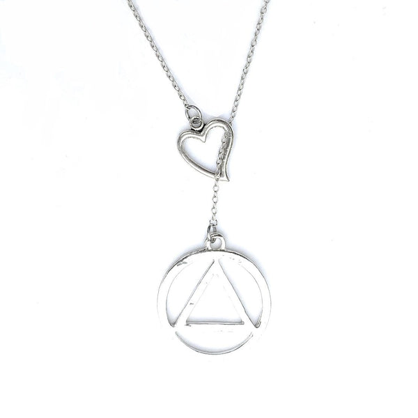 Eminem Recovery Symbol Silver Lariat Y Necklace.