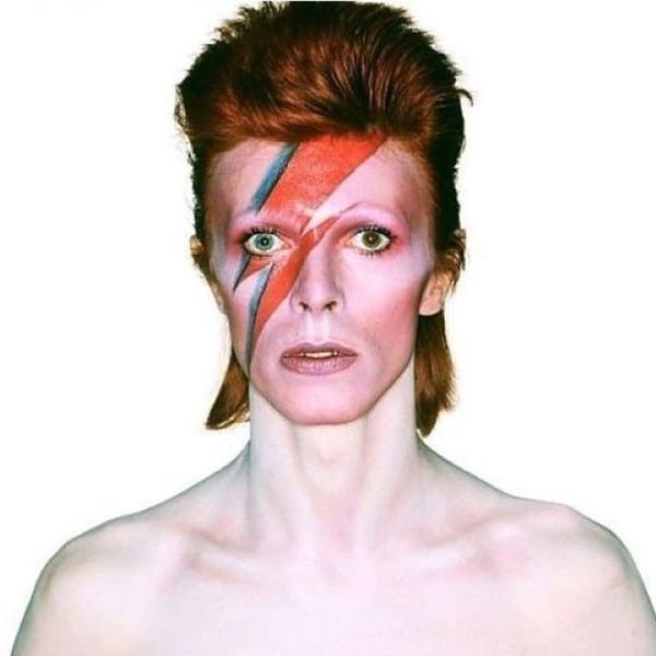 David Bowie RIP Lightning Bolt Silver Lariat Y Necklace.
