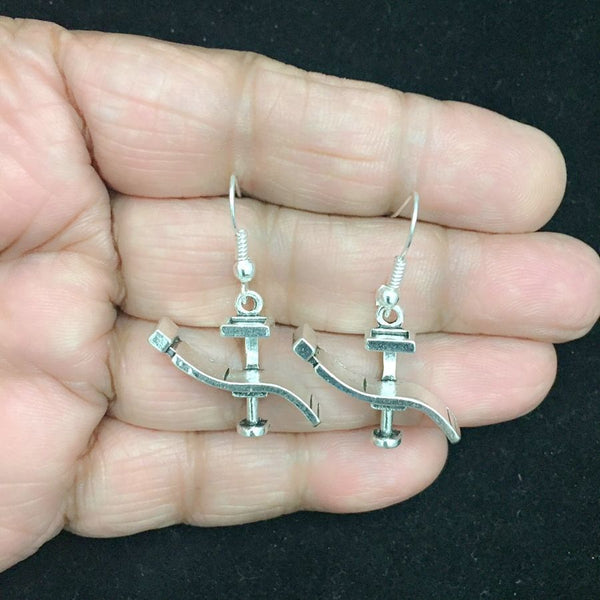 Medical Earring; Dental Chair Charms Dangle earrings.