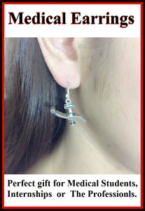 Medical Earring; Dental Chair Charms Dangle earrings.