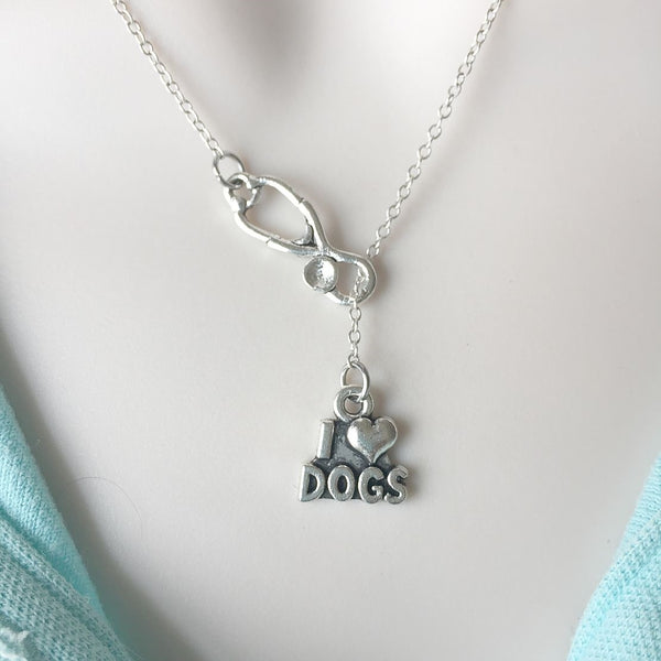 I Love Dogs, Animal Lover Vets Lariat Y Necklace.