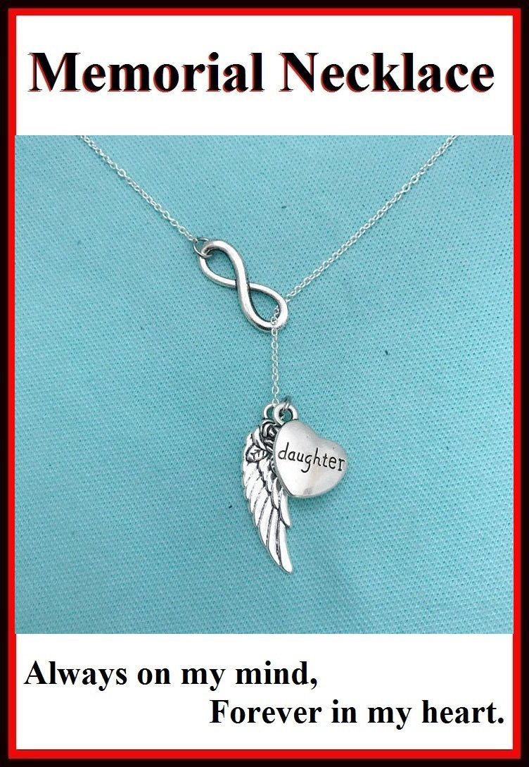 Beautiful Handcraft Daughter Guardian Angel Necklace Lariat Style.
