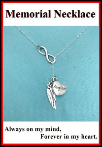 Beautiful Handcraft Daughter Guardian Angel Necklace Lariat Style.