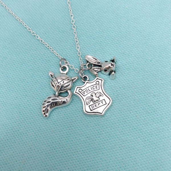 Zootopia Charms: Beautiful Cluster Charms Necklace.