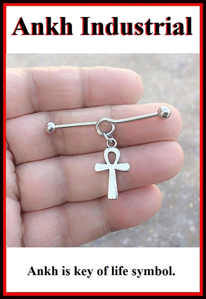 Egyptian ANKH Charm Surgical Steel Industrial.