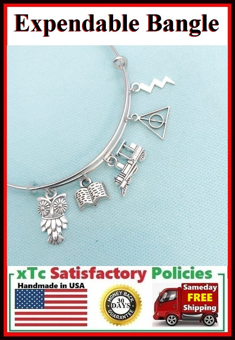 Harry Potter inspiration related Charms Bangle