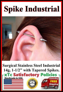 Beautiful Tapered Spikes Surgical Steel Industrial.