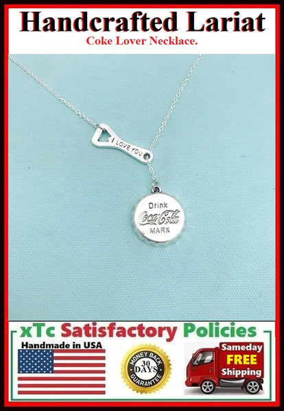 Coke Lovers Necklace Lariat Style.